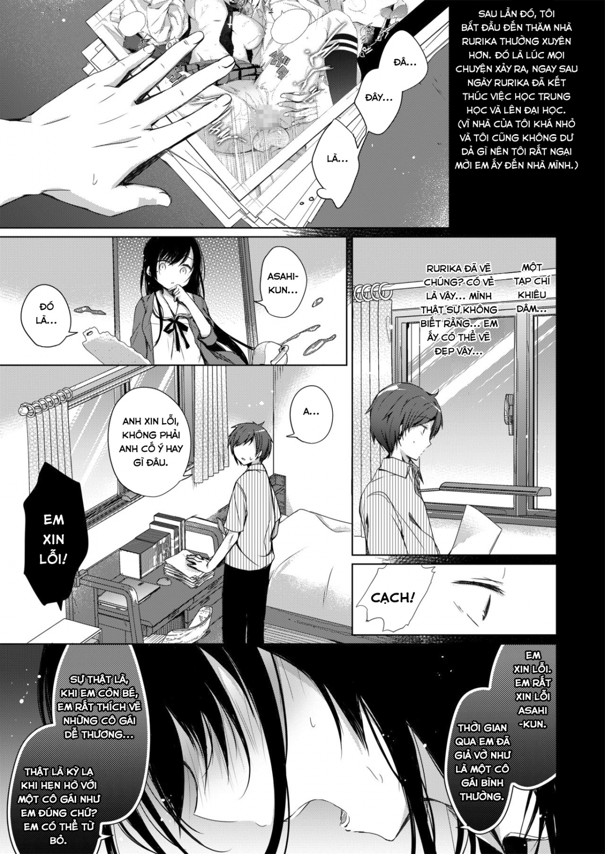 Đọc truyện hentai Ero Doujin Sakka no Boku no Kanojo wa Uwaki nante Shinai - Oneshot