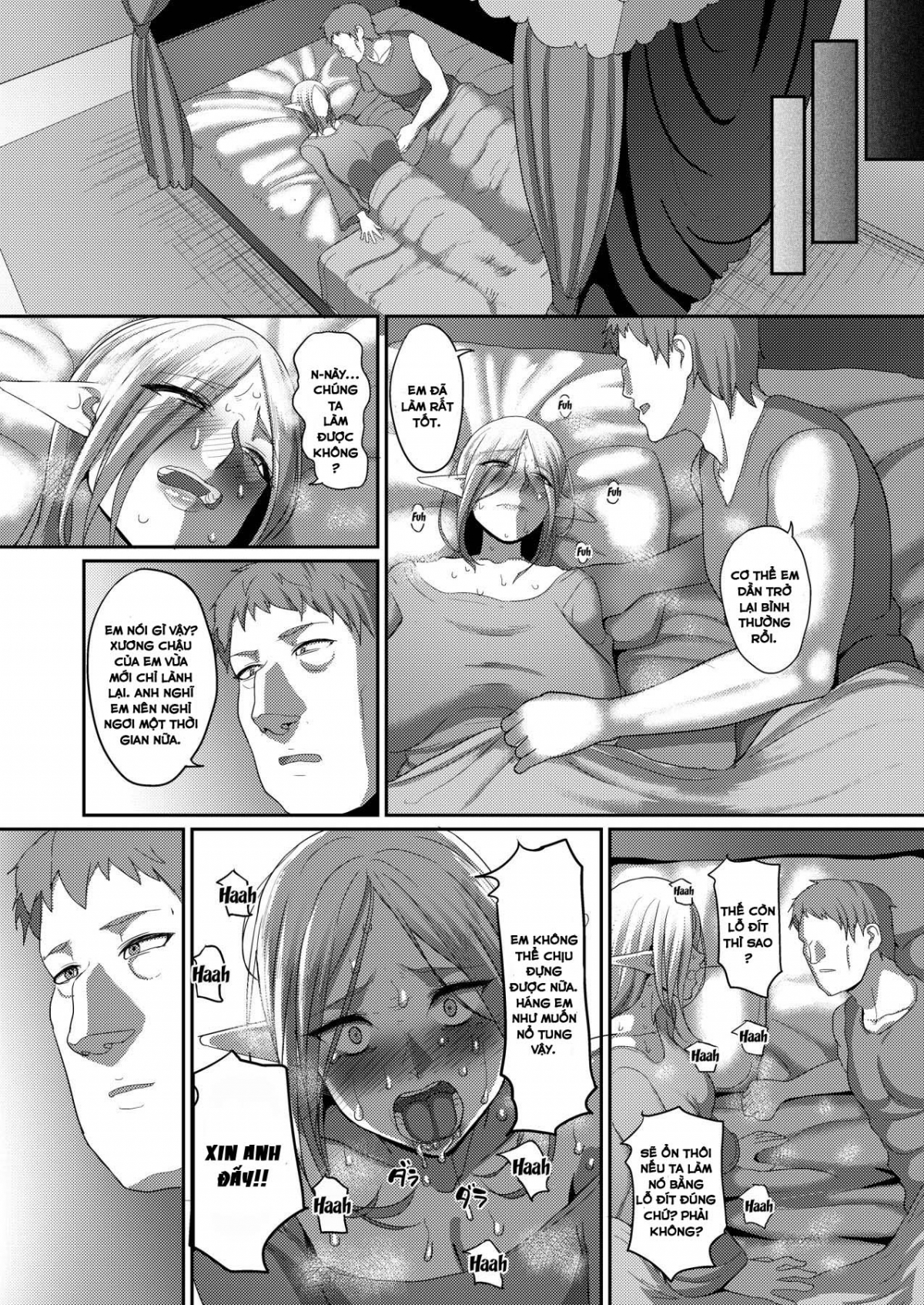 Đọc truyện hentai Takabisha Elf Kyousei Konin - Chap 4 - END