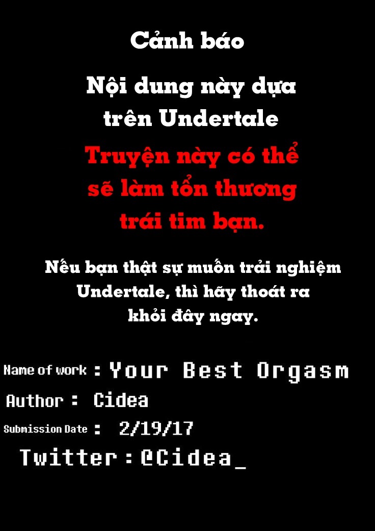 Đọc truyện hentai Your Best Orgasm (Undertale) - Chap 1 (1-46)