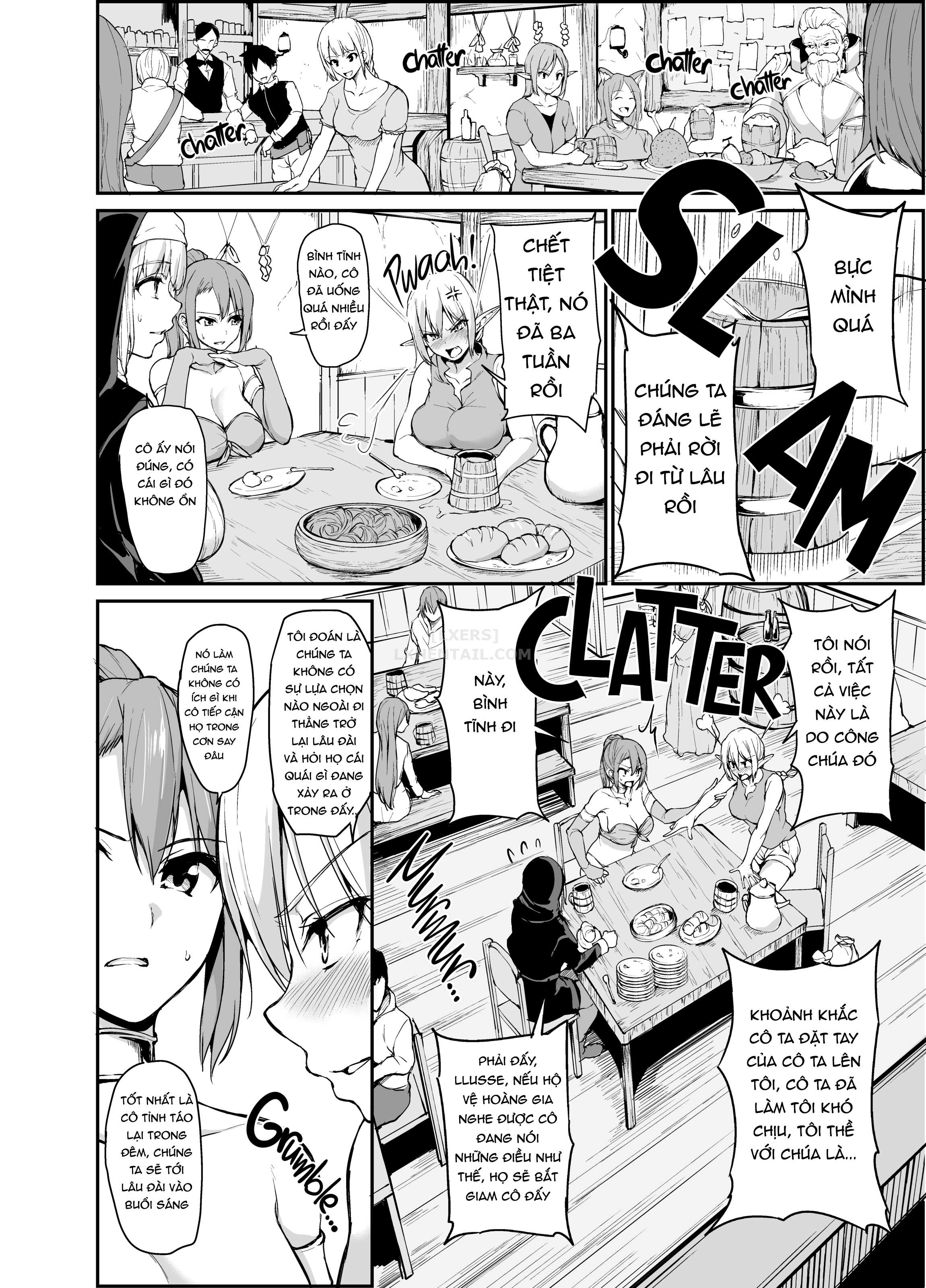 Đọc truyện hentai Tales of a Harem in Another World - Chap 4 - Opulence and Beauty!? Orgy in the Queens Chamber!