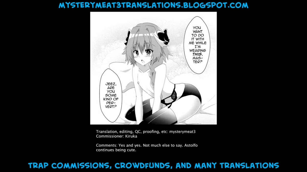 Đọc truyện hentai Trái tim Astolfo - Oneshot