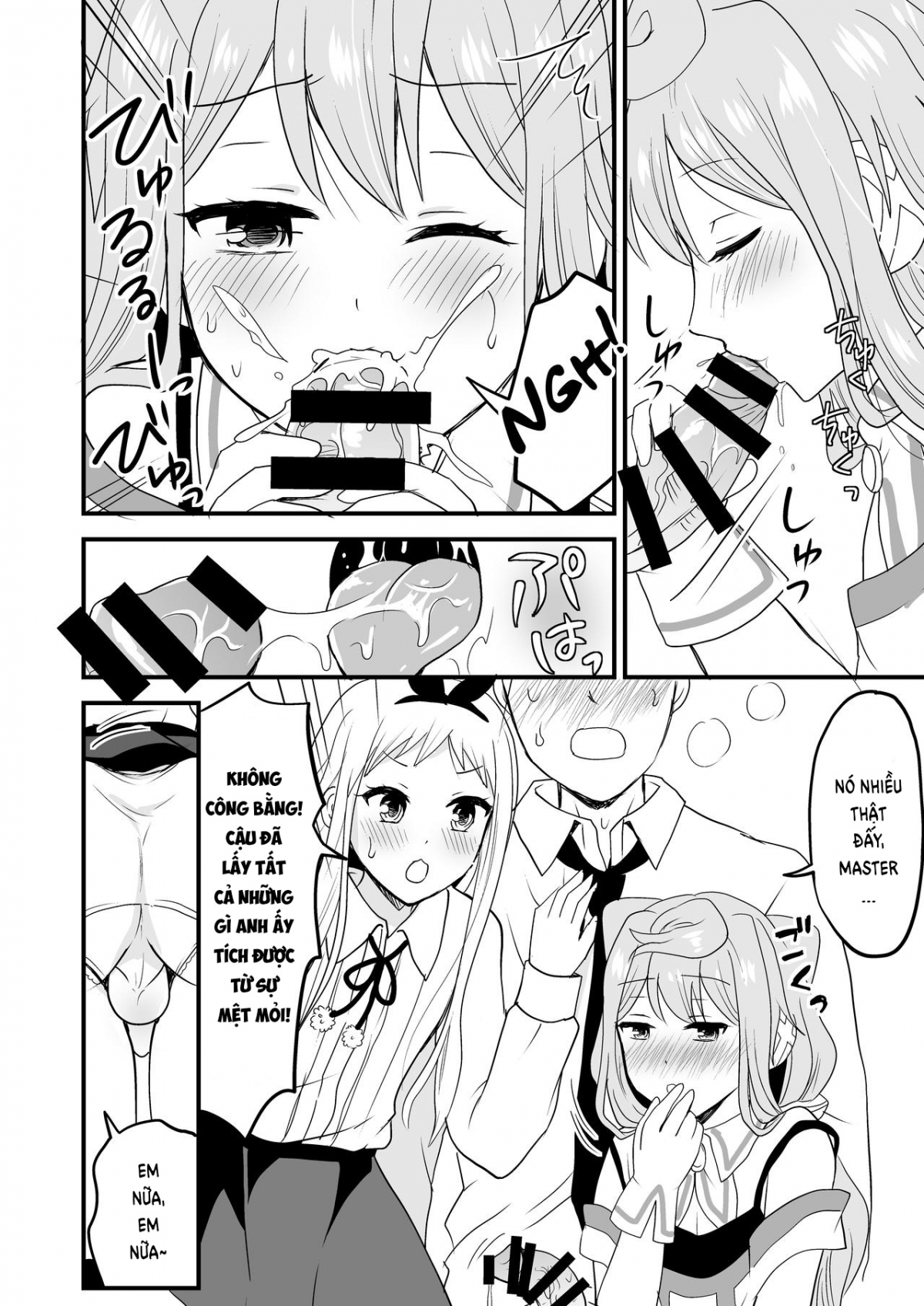 Đọc truyện hentai Otoko 3-nin Yume no Dousei Seikatsu - Oneshot