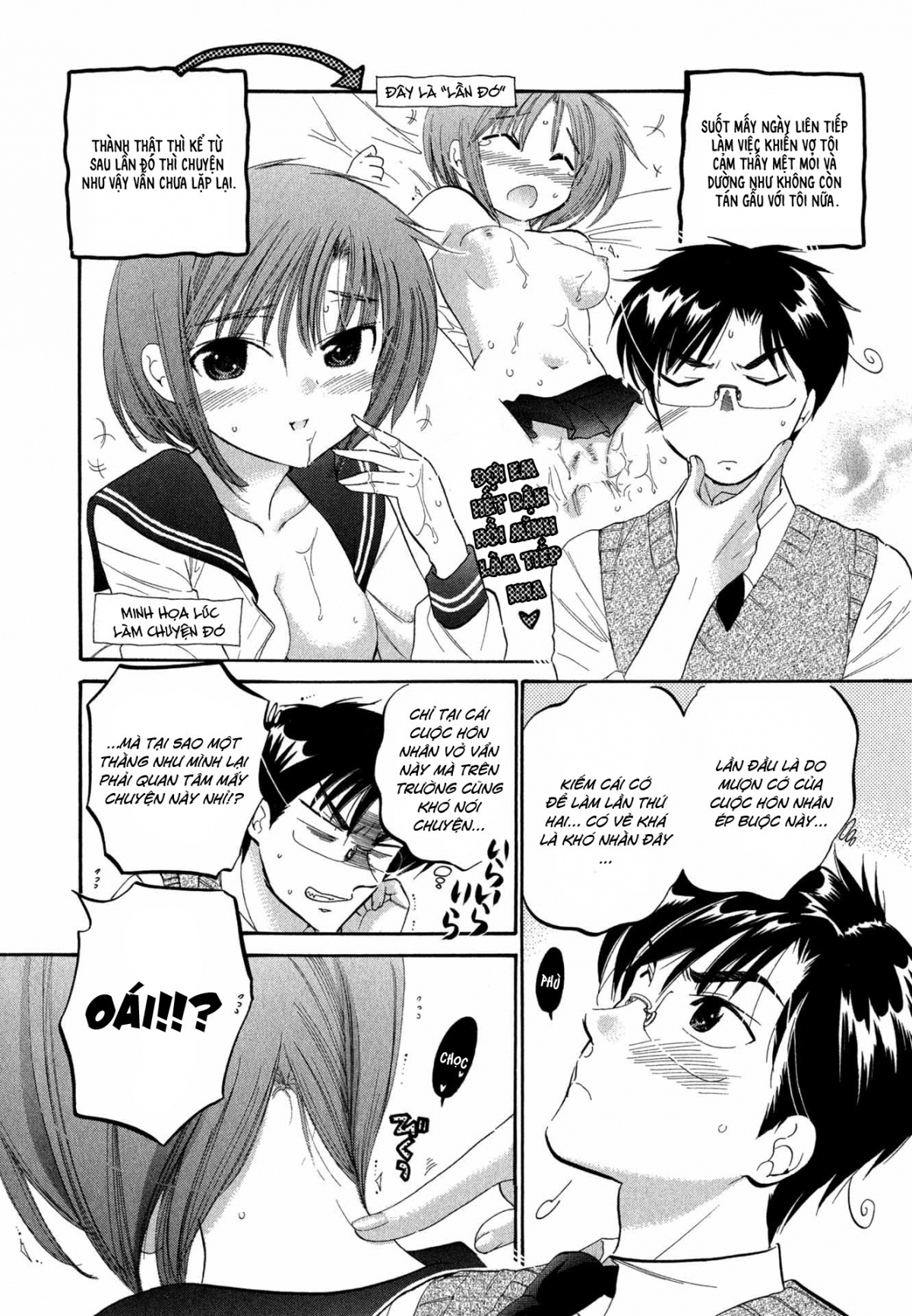 Đọc truyện hentai Vợ tôi là chủ tịch hội học sinh - Chap 4: Vợ tôi cảm thấy mệt mỏi