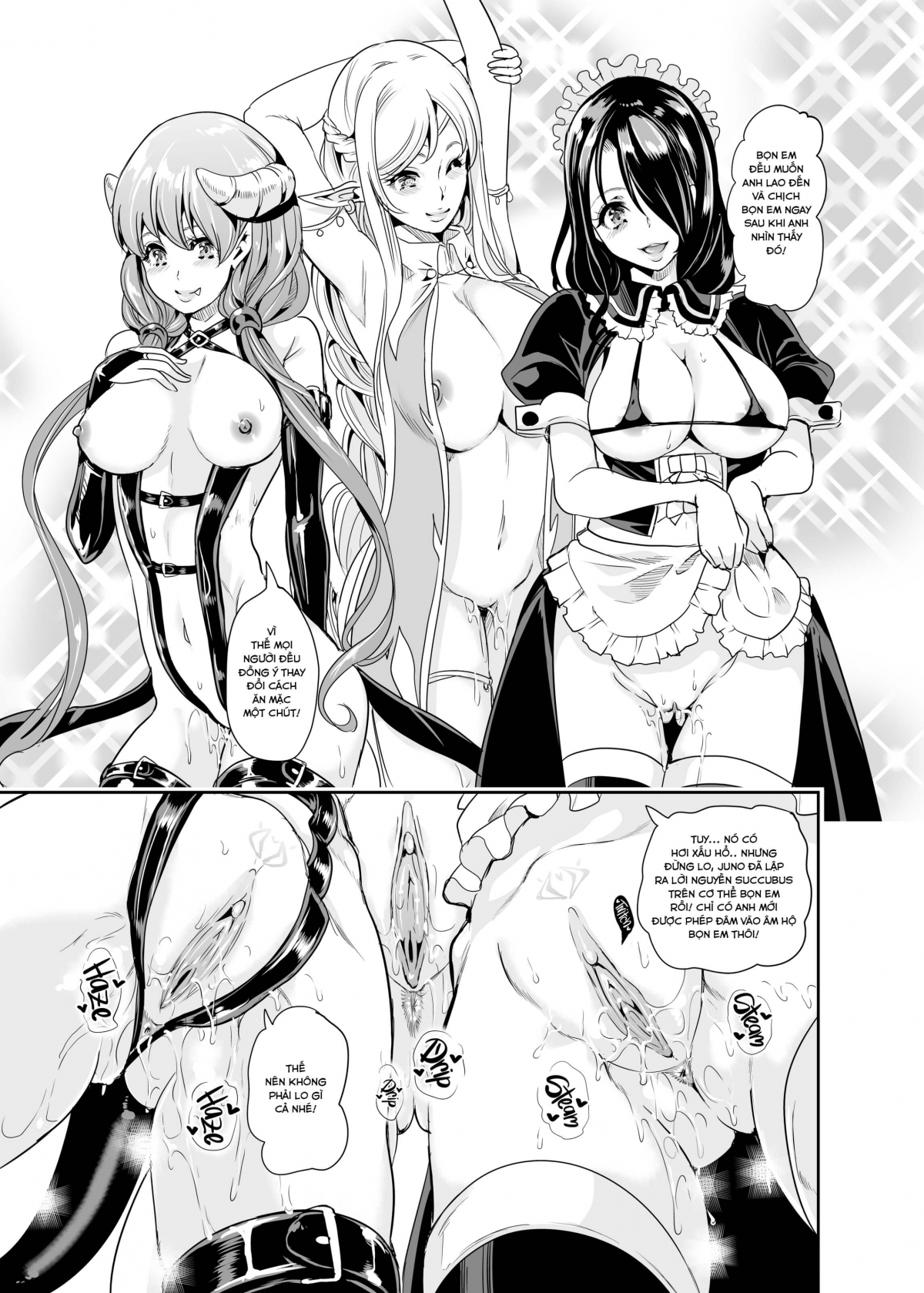 Đọc truyện hentai Dàn Harem tại dị giới - Chap 2(A)