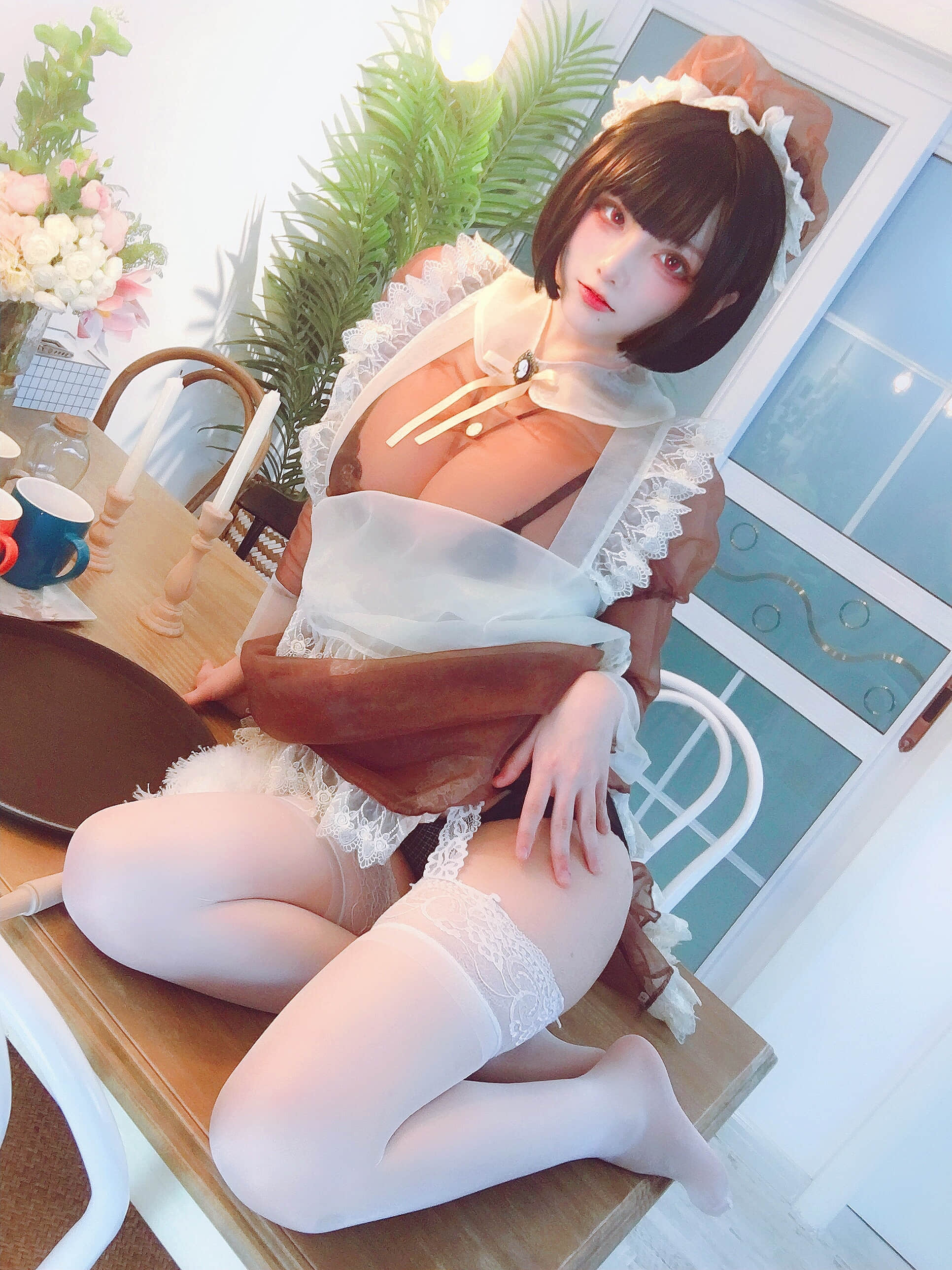 Đọc truyện hentai Tuyển tập Albums siêu phẩm Cosplay - Chap 846 - Cheese Wii - Brown Transparent Maid