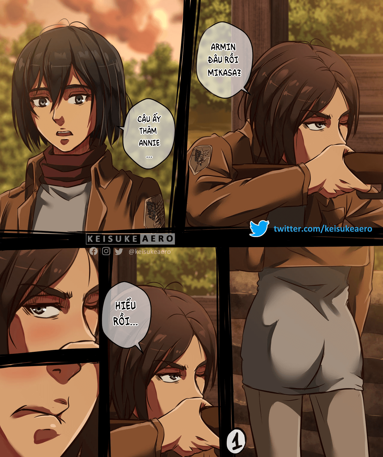 Đọc truyện hentai Tuyển Tập Eren Yeager Chap 1. Eren x Mikasa