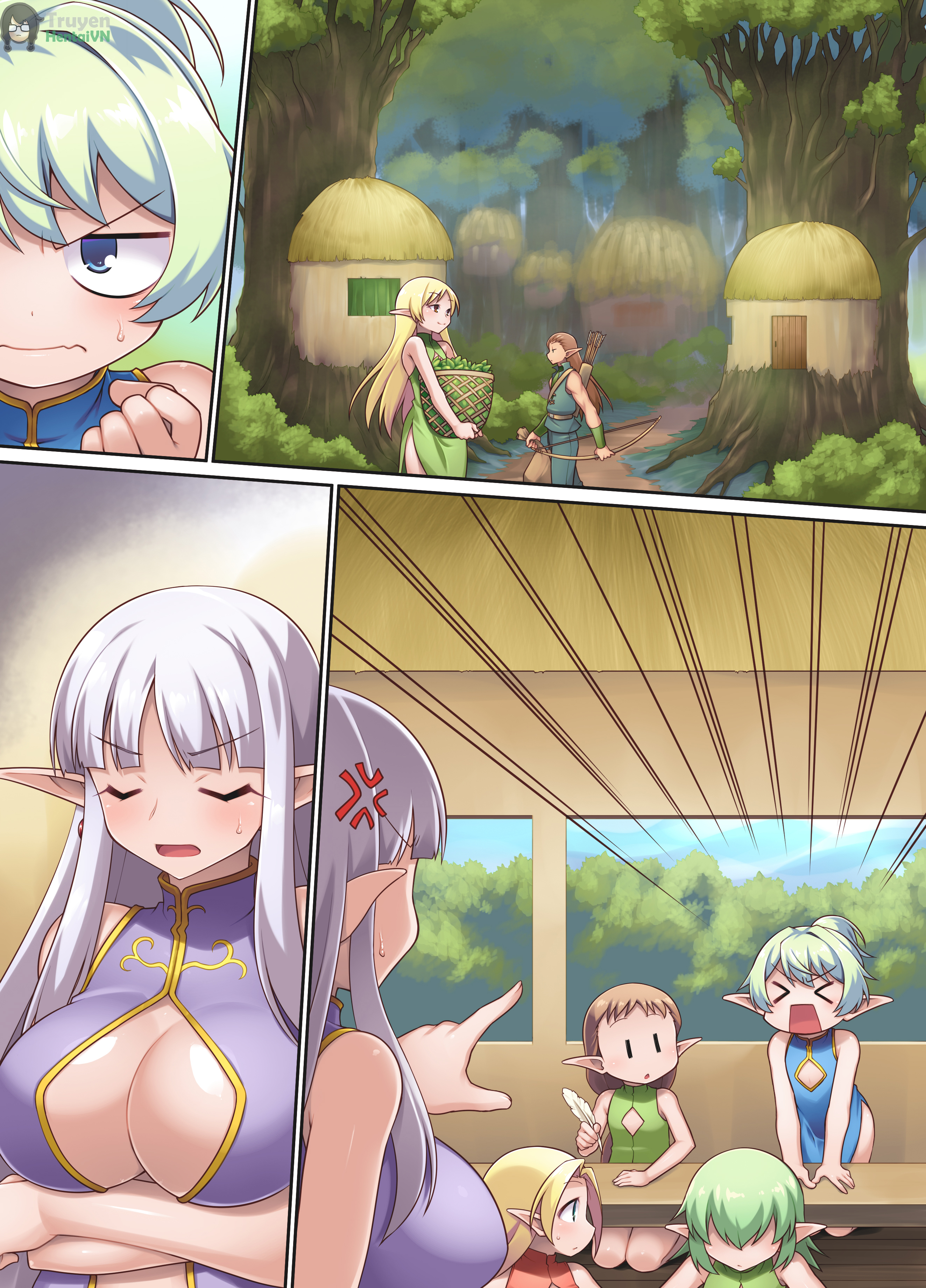 Đọc truyện hentai Nasty Bitch's Reincarnation in Another World Elf ~The Case of Dropping into Tentacle Hell After Reincarnation~ - Oneshot